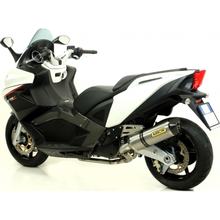 Uitlaatdemper Arrow Race-Tech Titanium, Carbon eindkap met goedkeuring voor Aprilia SRV, Gilera GP 800 / 850 ccm