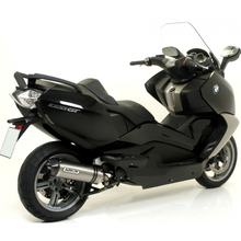 Uitlaatdemper Arrow Race-Tech Titanium, Carbon eindkap met goedkeuring voor BMW C GT 650 ccm