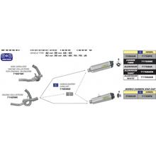 Tuyau de rechange en acier inoxydable Kat Arrow pour silencieux d'origine sans approbation