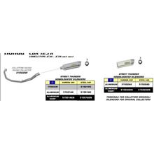 Pot d'échappement Arrow Street Thunder en aluminium, embout en carbone avec homologation pour Honda CBR R 125 cc modèle 2004-2010