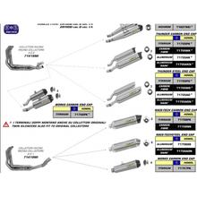 Kit de silencieux arrière Thunder en aluminium, embout en carbone homologué pour Kawasaki Z SX 1000 ccm année 2010 - 2014
