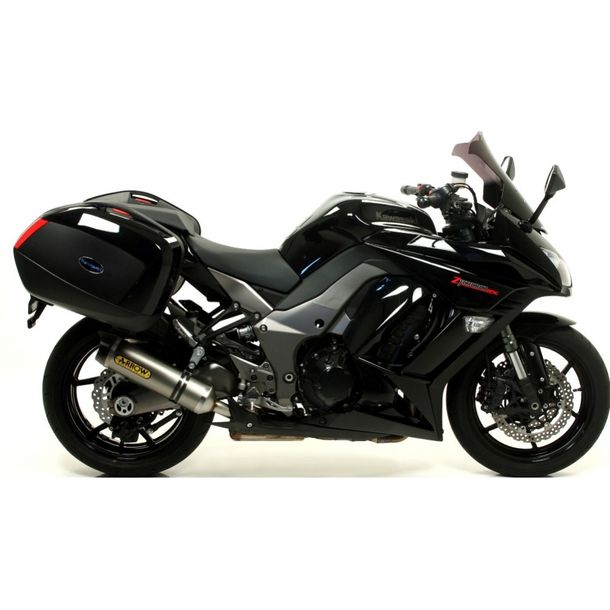 Endschalldämpfer Arrow Set Street Thunder Aluminium, Carbon-Endkappe mit Zulassung für Kawasaki Z SX 1000 ccm Bj. 2011 - 2014