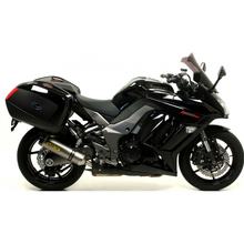 Endschalldämpfer Arrow Set Street Thunder Aluminium, Carbon-Endkappe mit Zulassung für Kawasaki Z SX 1000 ccm Bj. 2011 - 2014