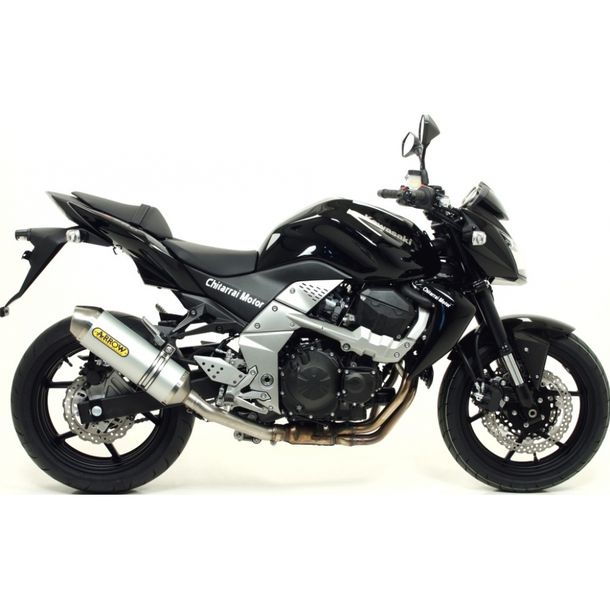 Pot d'échappement Arrow Race-Tech en aluminium, embout en acier inoxydable avec homologation pour les modèles Kawasaki Z ABS R SE 750/800 ccm 2007 - 2014