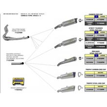 Arrow Racing Trophy titanium muffler, stainless steel end cap without approval for Suzuki GSX R 600/750 ccm model 2006 - 2007
