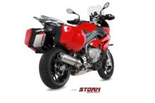 Exhaust Storm SLIP-ON oval stainless steel with ABE