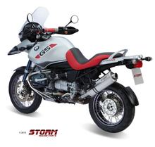 Storm SLIP-ON échappement en acier inoxydable ovale avec ABE