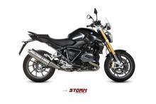 Storm SLIP-ON échappement en acier inoxydable ovale avec ABE