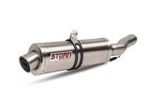 Storm SLIP-ON échappement en acier inoxydable ovale avec ABE