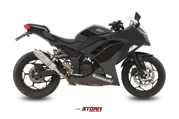 Tempête d'échappement en acier inoxydable GP SLIP-ON avec ABE