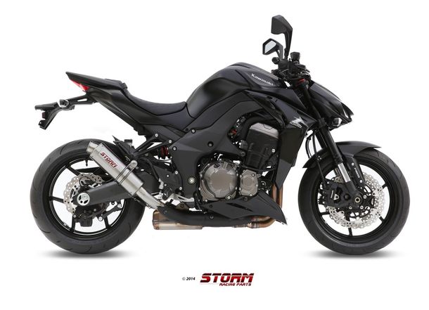 Exhaust Storm 2x SLIP-ON GP stainless steel with ABE