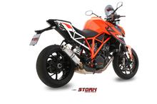 Výfuk Storm SLIP-ON GP nerezová ocel s ABE pro KTM Super Duke R 1290 ccm r.v. 2014 - 2016
