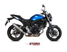 Exhaust Storm SLIP-ON oval stainless steel with ABE
