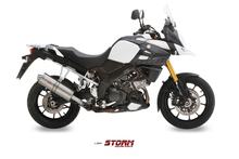 Echappement Storm Slip-on ovale en acier inoxydable avec ABE