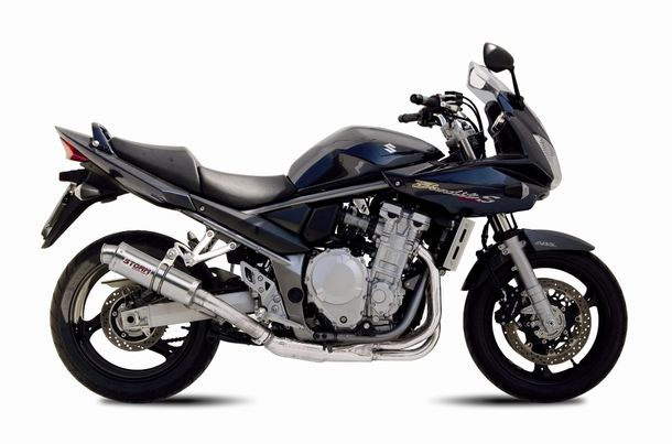 Uitlaat Storm SLIP-ON GP RVS met ABE voor Suzuki GSX FA F / GSF Bandit SA N S 1250 ccm Bj. 2007 - 2016