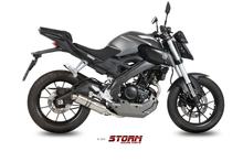 Système complet d'échappement Storm 1x1 GP en acier inoxydable avec ABE