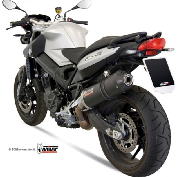 Exhaust system Mivv SLIP-ON Titanium with carbon cap Oval Sport