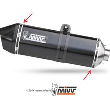 Výfuková soustava Mivv SLIP-ON nerezová ocel černá Speed Edge Sport pro BMW R GS Adventure 1200 ccm r.v. 2008 - 2009