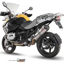 Výfuková soustava Mivv SLIP-ON Titan s karbonovou koncovkou oválného sportovního provedení pro BMW R GS Adventure 1200 ccm Bj. 2010 - 2012