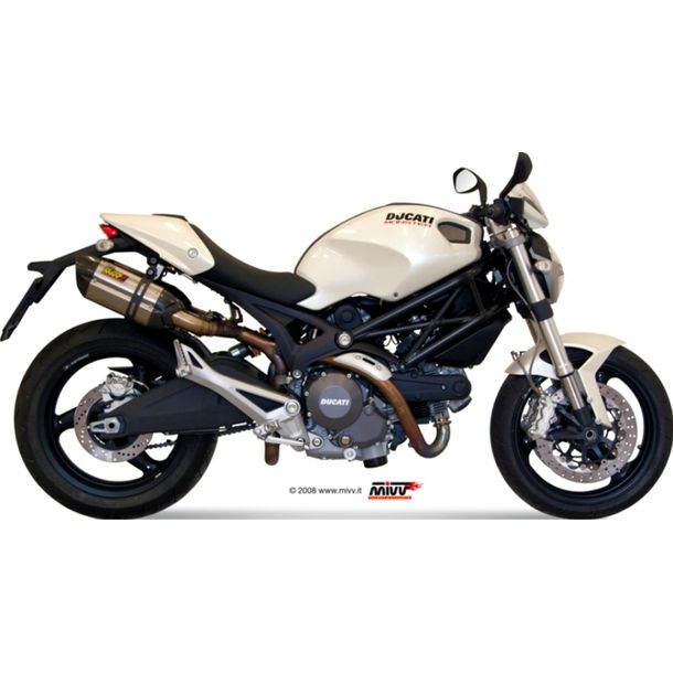 Exhaust system Mivv 2 SLIP-ON stainless steel with carbon cap Suono Sport