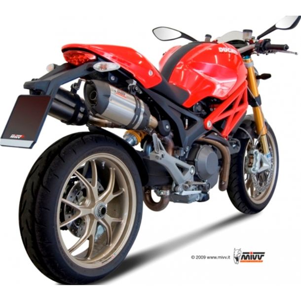 Exhaust system Mivv 2 SLIP-ON stainless steel with carbon cap Suono Sport