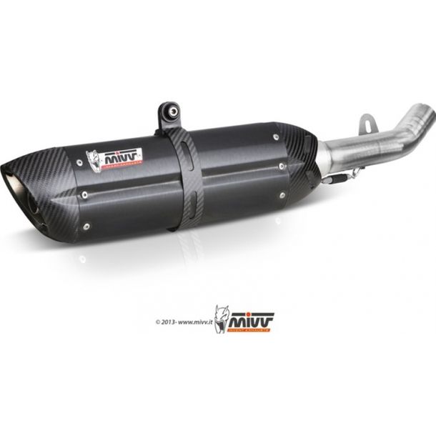 Exhaust system Mivv 2 SLIP-ON stainless steel black Suono Sport
