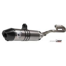 Echappement Mivv Système complet 1x1 en acier inoxydable avec bouchon de carbone ovale fort