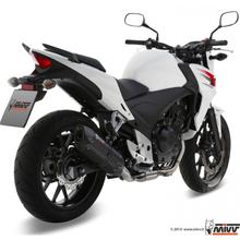 Výfukový systém Mivv SLIP-ON nerezová ocel černá Suono Sport pro Honda CB F CBR R X 500 ccm Bj. 2013 - 2015