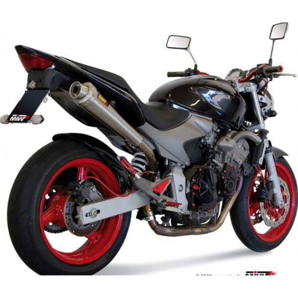 Auspuffanlage Mivv SLIP-ON Edelstahl X-Cone Sport für Honda CB F Hornet 600 ccm Bj. 2003 - 2006