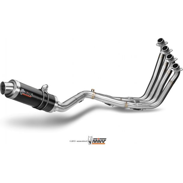 Exhaust system Mivv complete system 4x2x1 stainless steel black GP Sport