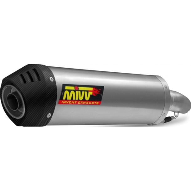 Exhaust system Mivv 2 SLIP-ON Titanium with carbon cap Oval Sport