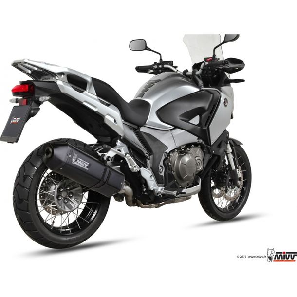 Auspuffanlage Mivv SLIP-ON Edelstahl schwarz Speed Edge Sport für Honda VFR X Crosstourer 1200 ccm Bj. 2012 - 2016
