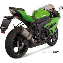 Výfuková soustava Mivv SLIP-ON nerezová ocel s karbonovou koncovkou Suono Sport pro Kawasaki ZX-6R 600 / 636 ccm Bj. 2009 - 2016