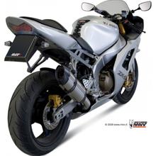 Výfuková soustava Mivv SLIP-ON nerezová ocel s karbonovou koncovkou Suono Sport pro Kawasaki ZX-6R 600 / 636 ccm RV 2002 - 2004