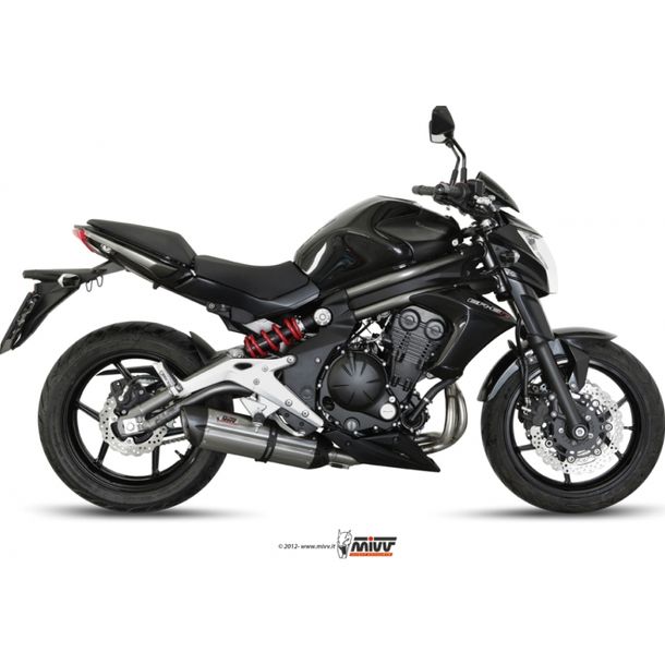 Exhaust system Mivv complete system 2x1 stainless steel with carbon cap Suono Sport