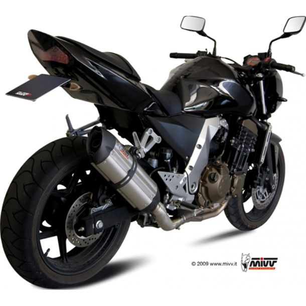 Auspuffanlage Mivv SLIP-ON Edelstahl mit Carbon Kappe Suono Sport für Kawasaki Z S 750 ccm Bj. 2004 - 2006