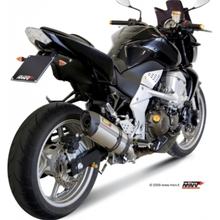 Auspuffanlage Mivv SLIP-ON Edelstahl mit Carbon Kappe Suono Sport für Kawasaki Z ABS 750 ccm Bj. 2007 - 2011