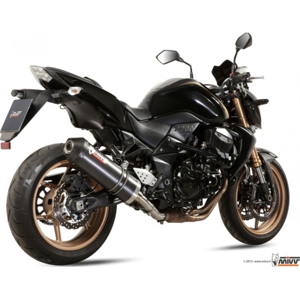 Auspuffanlage Mivv SLIP-ON Edelstahl Oval Sport für Kawasaki Z R SE 750 ccm Bj. 2012 - 2014