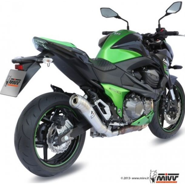 Auspuffanlage Mivv SLIP-ON Edelstahl Ghibli Sport für Kawasaki Z 800 ccm Bj. 2013 - 2016