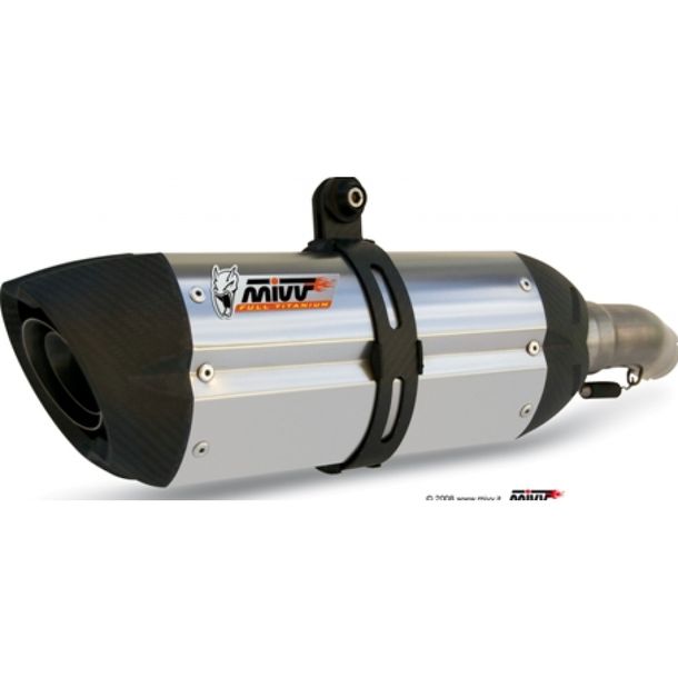 Echappement Mivv 2 acier SLIP-ON avec bouchon de carbone Suono Sport