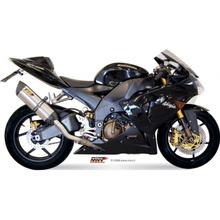 Auspuffanlage Mivv SLIP-ON Edelstahl mit Carbon Kappe Suono Sport für Kawasaki ZX-10R 1000 ccm Bj. 2004 - 2005