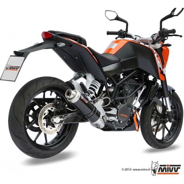 Exhaust system Mivv complete system 1x1 stainless steel black GP Sport