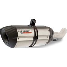 Sistema de Escape Mivv Completo 1x1 Aço Inoxidável com Tampa de Carbono Suono Sport para KTM Duke 125 / 200 ccm Ano 2011 - 2015