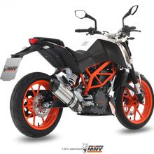 Echappement Mivv Système complet 1x1 en acier inoxydable avec bouchon de carbone Suono Sport