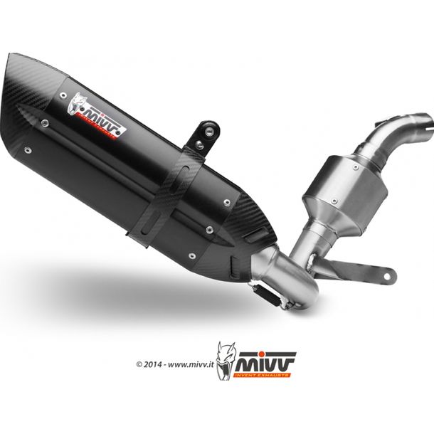 Echappement Mivv Système complet 1x1 acier noir Suono Sport