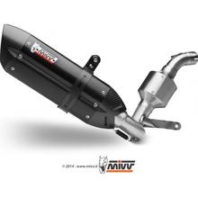Sistema de Escape Mivv Completo 1x1 Aço Inoxidável Preto Suono Sport para KTM Duke 390 ccm Ano. 2013 - 2015