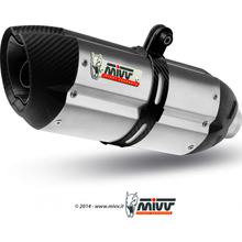 Echappement Mivv Système complet 1x1 en acier inoxydable avec bouchon de carbone Suono Sport