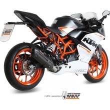 Scarico Mivv acciaio 1x1 Sistema completo nero Suono Sport