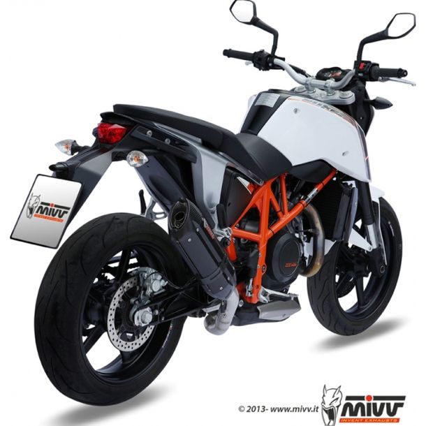 acero en el talón de escape Mivv negro Suono Sport