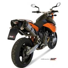 Di scarico in acciaio Mivv 2 BOLT-ON con fondello in carbonio Suono Sport